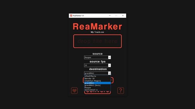 ReaMarker - User interface