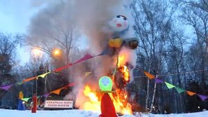 Сожжение чучела масленица 2013 Новосибирск