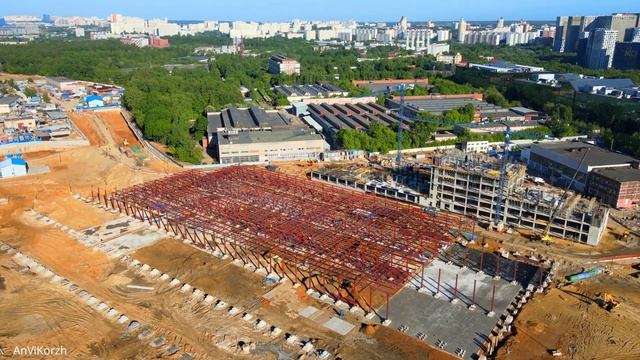 Строящееся депо Аминьевское июнь 2022.