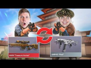 ПОМЕНЯЛСЯ СКИНАМИ С ВЕЛЕЙ, но мы играли НАПАРНИКИ - Веля и люсик standoff 2