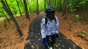 Моноколесо. Осенние покатушки по лесу. KingSong 18L