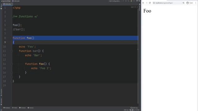 How To Create Functions In PHP - Functions Tutorial - Full PHP 8 Tutorial