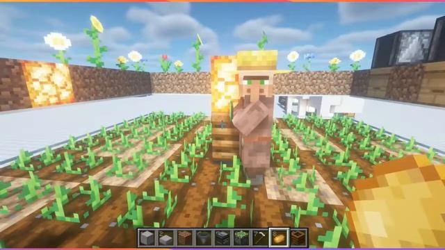 Fully Automatic AFK Crop Farm & Honey Bee Farm Combined | Minecraft Java 1.18 смотреть онлайн
