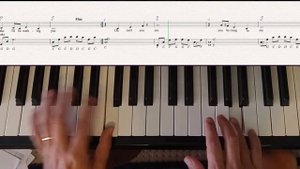 Every Breath you take piano tutorial - harder level with backing