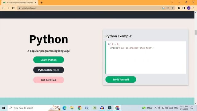 FREE LEARN PYTHON PROGRAMMING For WEBSITE 2023 | Learn Python for Beginners in hindi