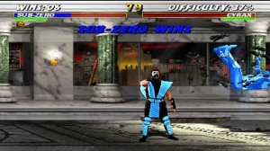 Mortal Kombat Trilogy Mugen - MK Komplete Patch 3 Sub-Zero Gameplay
