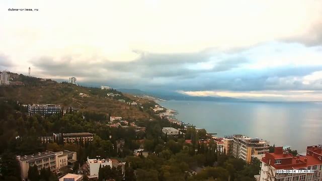Алушта. Вебкамера "Дубна" (убыстрение х750) (11.09.2015-20.09.2015) смотреть онлайн