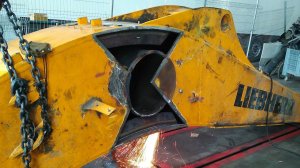 СВАРКА стали "HARDOX" Стрела LIEBHERR.