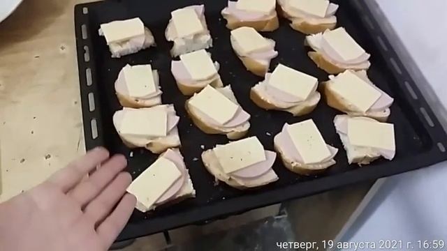 Готовим на ужин горячие бутерброды! смотреть онлайн