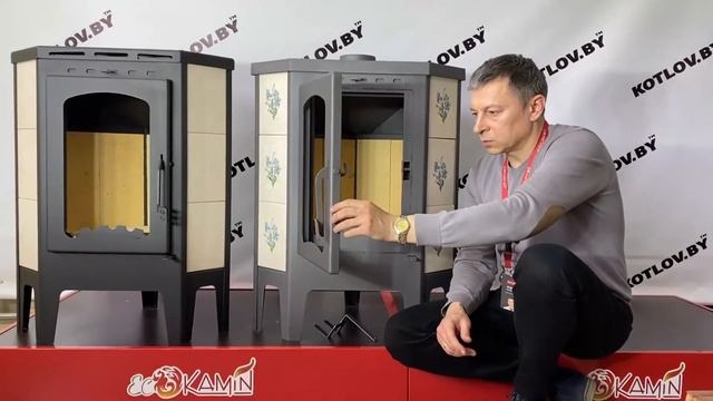 Печь-камин ЭкоКамин Бавария угловая (Обзор)