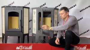 Печь-камин ЭкоКамин Бавария угловая (Обзор)