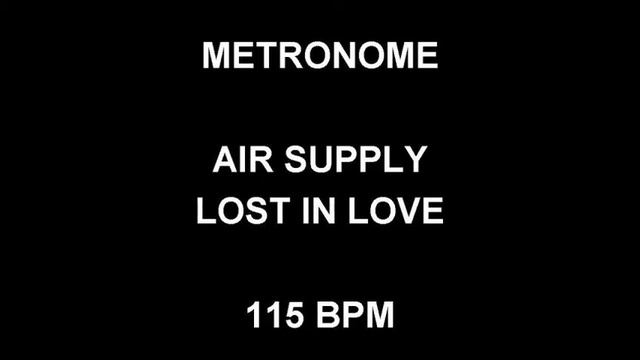 METRONOME 115 BPM Air Supply LOST IN LOVE смотреть онлайн