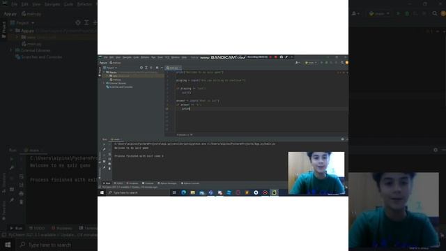 Python quiz game! ,super easy!? by albyshahab, The Pandaze's bro?