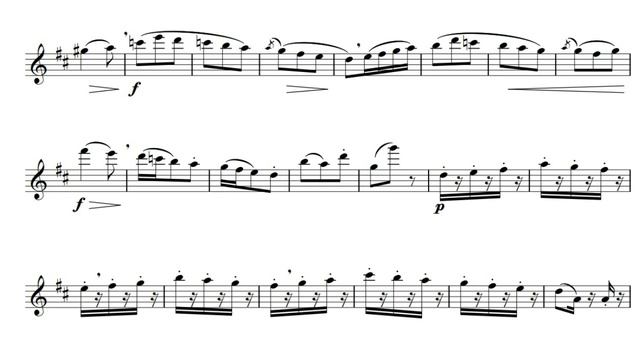 G.Gariboldi Etude for Flute & Piano accompaniment op.131 No.18 D major смотреть онлайн