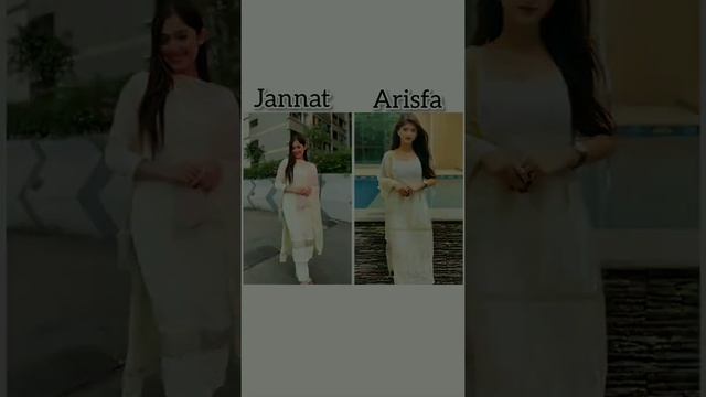 Jannat and Arisfa in white dress?#ytshort #shorts #best #jannatzubair #arishfakhan