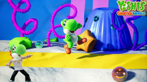 Йоши Приключения в рыбном месте. Прохождение yoshis crafted world