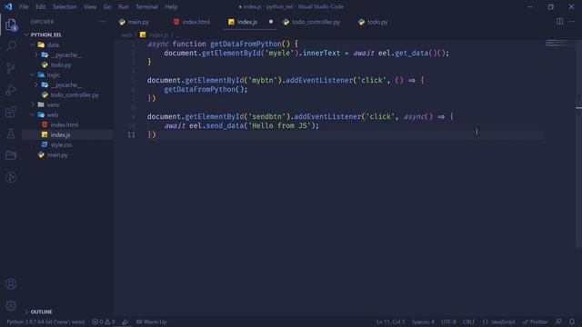 Python Eel desktop app tutorial | Great GUI apps using Python, HTML, CSS and JS | Todo eel app