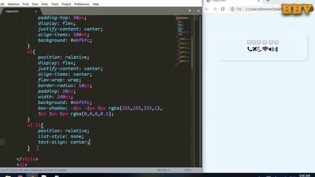 HTML & CSS - Status Bar Checkbox Button Neumorphism Design Shadow