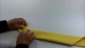 Как сделать салфетку форме свечи