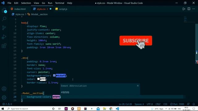 How to create a modal (Popup box) using HTML, CSS and JavaScript in 2022