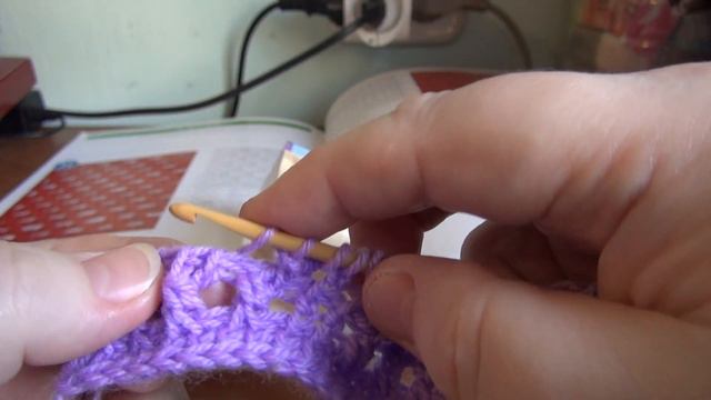 Узор ажурные квадратики тунисским крючком смотреть онлайн