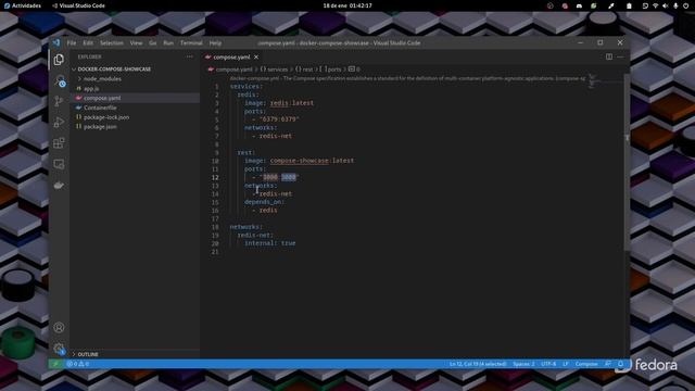 Trabajo SSOO: Fundamentos de la especificación Compose (docker-compose, podman-compose...) смотреть онлайн