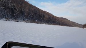 Аэролодка Берег 27 зимой . Река Уфа