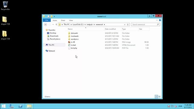 Windows 2012 - Drupal Installation ( IIS 8.5 )