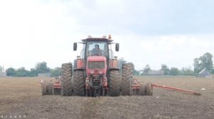 Предпосевная обработка почвы и посев / John Deere 7280R + АКШ-6, БЕЛАРУС 3022 + АППМ-6 /