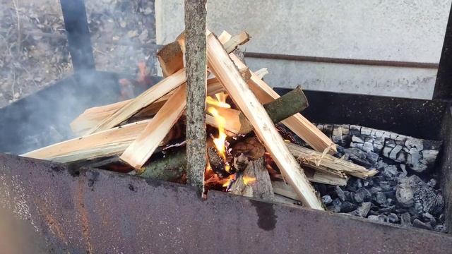 Креветки на мангале. Ну очень вкусно!