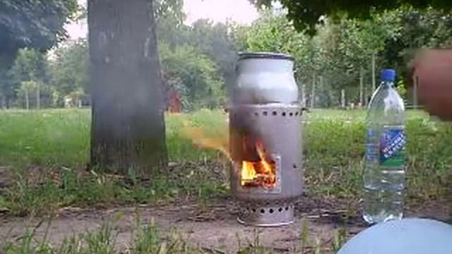 Печка-щепотница - переносная и всепогодная. смотреть онлайн