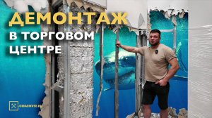 Демонтажные работы в торговом помещении ТЦ Краснопрудный. Москва