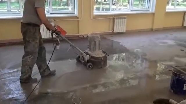 Шлифовка бетонного пола 2
