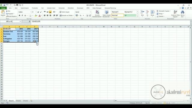 Excel Dersleri - Grafik Oluşturma 3 - Sütun ve Çizge Grafiği Aynı Anda Kullanma смотреть онлайн