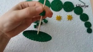 ? DIY  Ёлка из фоамирана своими руками НОВОГОДНИЕ ИГРУШКИ? Christmas tree decoration ?