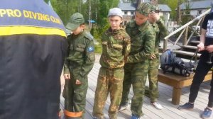 12.06.17 OPEN LESSON (to children) about diving in RETRO EQUIPMENT OF DOWNLOADS.ОТКРЫТЫЙ УРОК