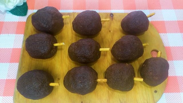 Пирожное ЖЕЛУДИ,а-ля Пирожное КАРТОШКА. Оригинально и вкусно. #еда, #пирожноекартошка, #безвыпечки