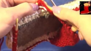 Домашние сапожки спицами с узором "косы". Подробный мастер-класс.