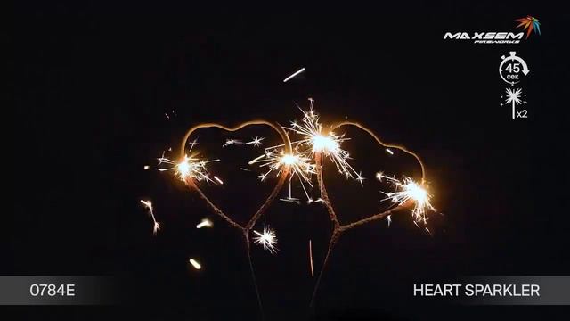 Бенгальские огни Maxsem, 0784E, HEART SPARKLER, 1 упаковка 2 шт смотреть онлайн