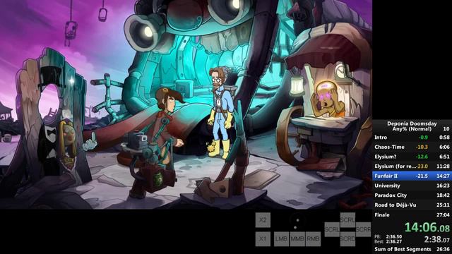 Deponia 4 Any% Speedrun - 26:30 (Single Segment) by tocaloni1 [AS] смотреть онлайн