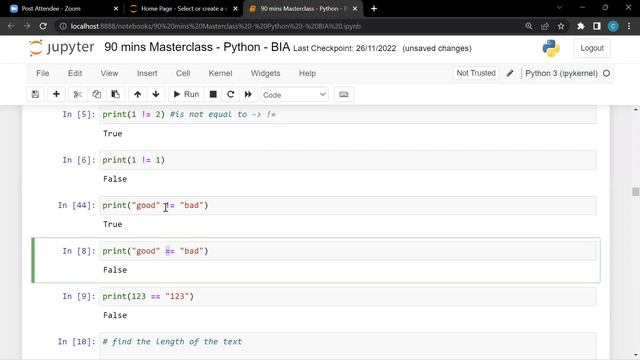 Masterclass Session on "Basics of Python" | Part-1 | Become a Data Scientist with BIA