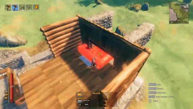 VALHEIM | Build 2 Hearths on each floor and use same stone chimney ( Tutorial) смотреть онлайн