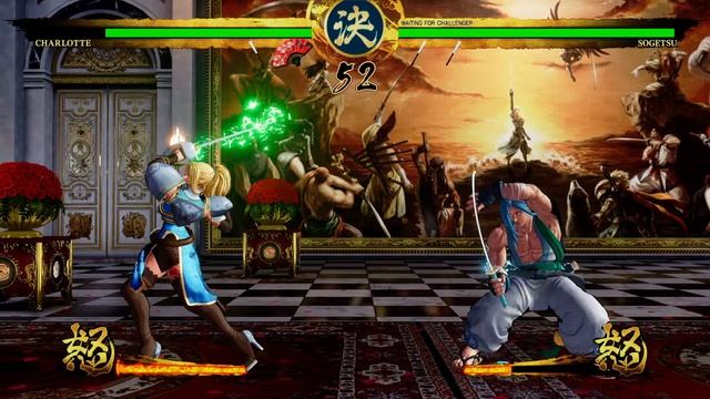 Charlotte vs Kazama Sogetsu (Hardest AI) - равные самураи