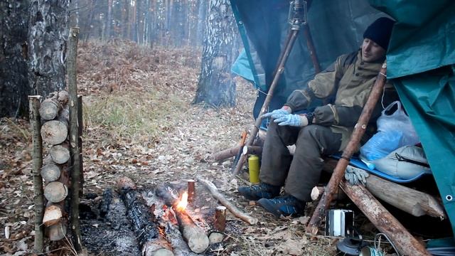 Поход с ночевкой без палатки и рыбалка на реке Поля