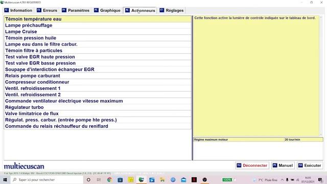 Présentation du logiciel Multiecuscan et toutes c'est fonction