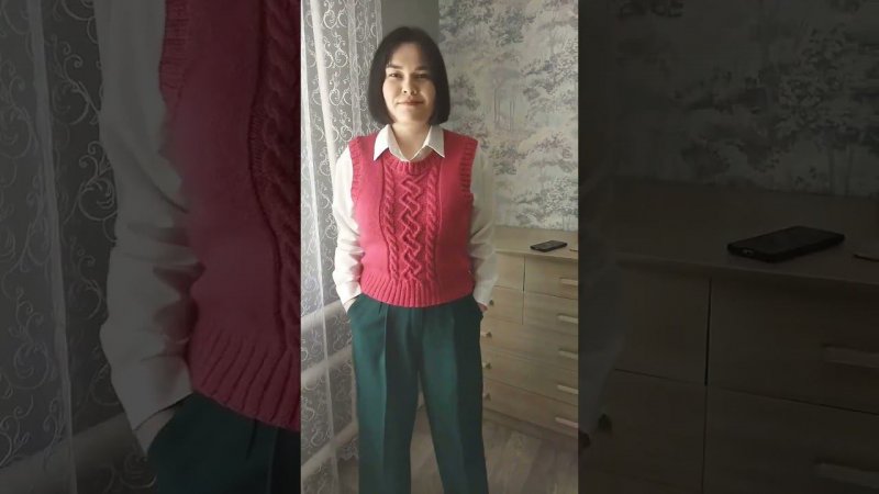 Жилет из Ализе Вултайм. МК уже на канале. подписывайся и вяжи❤❤❤