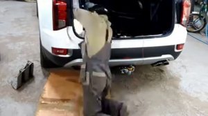 Установка фаркопа на Hyundai Palisade