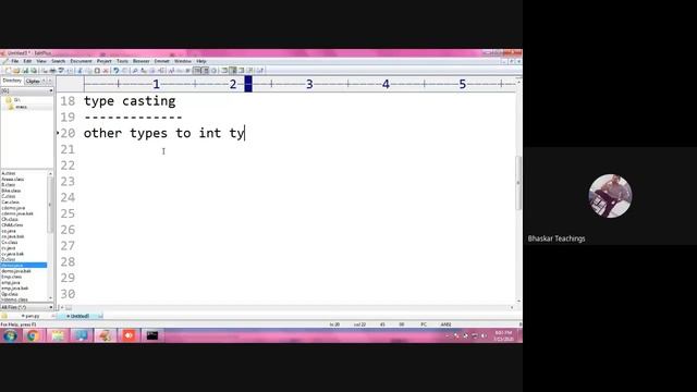 Python class-3 | "str" datatype | Base conversions | Type Casting in python |