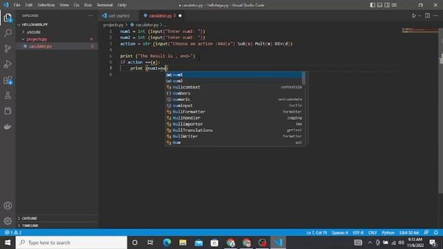 Simple Calculator In Python for absolute beginners смотреть онлайн