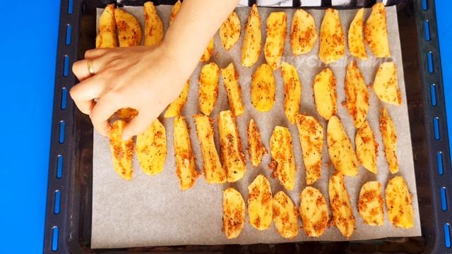 Картофель с хрустящей корочкой! Вкуснее не бывает! Картошка по-деревенски! смотреть онлайн